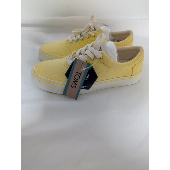 TOMS Alpargata Fenix Women's Casual Sneakers, Yellow Lace-up Shoes Size W 5.5 - Picture 13 of 14